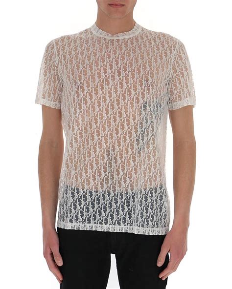 dior sheer oblique t-shirt